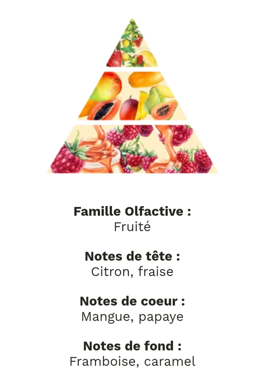 Bougie Gourmande Parfumée MANGUE PAPAYE