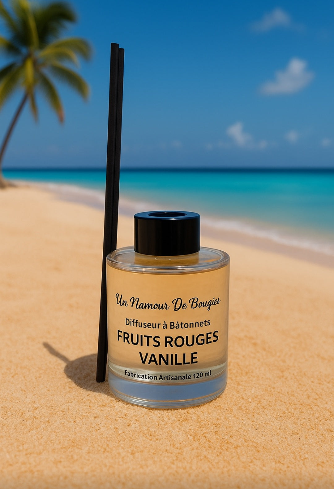 Diffuseur à Bâtonnets parfum FRUITS ROUGES / VANILLE