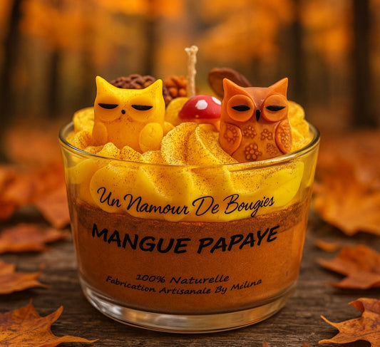 Bougie Gourmande Parfumée MANGUE PAPAYE