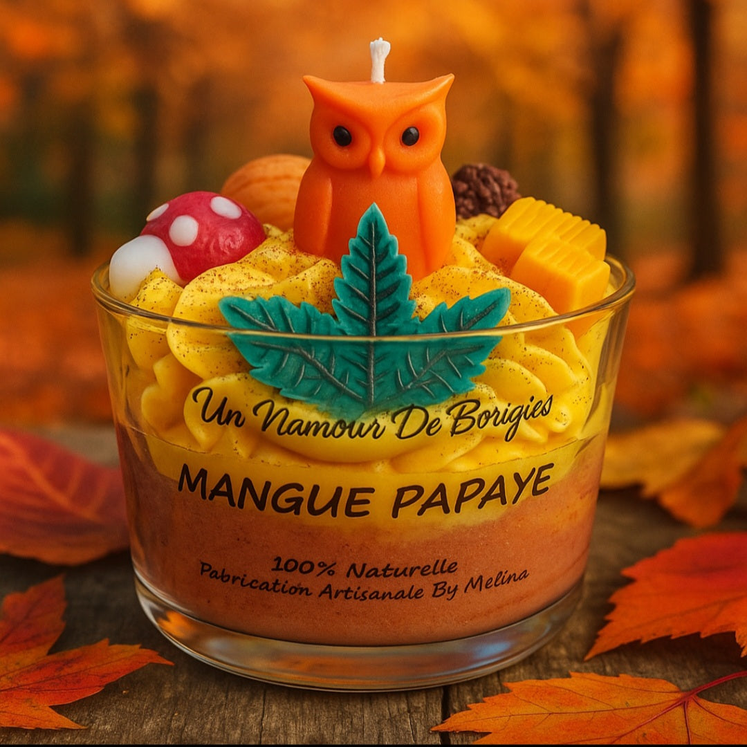 Bougie Gourmande Parfumée MANGUE PAPAYE