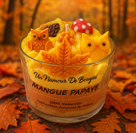 Bougie Gourmande Parfumée MANGUE PAPAYE