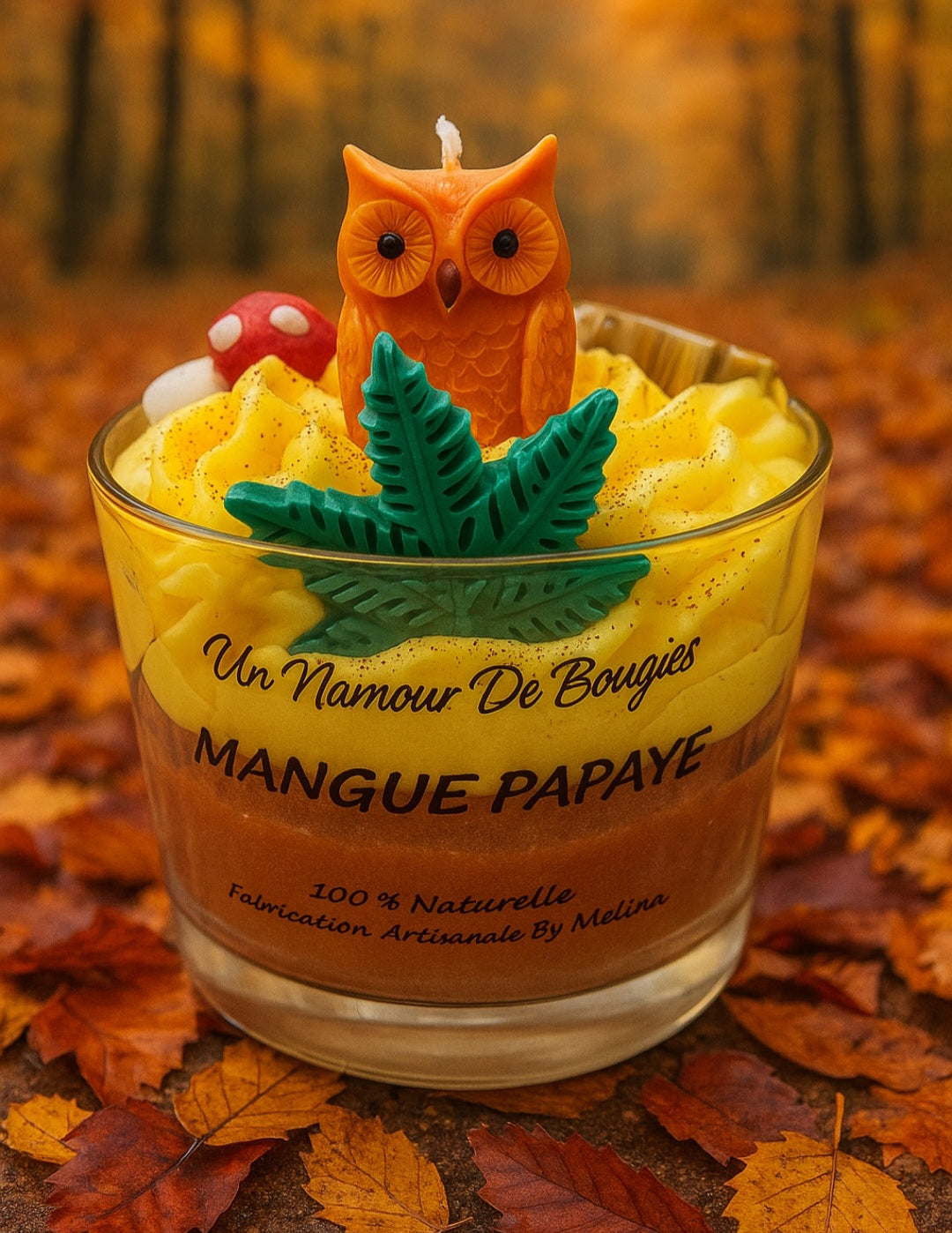 Bougie Gourmande Parfumée MANGUE PAPAYE