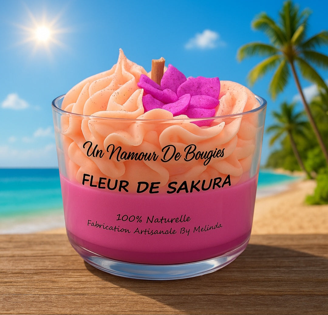 Bougie Gourmande Parfumée FLEUR DE SAKURA