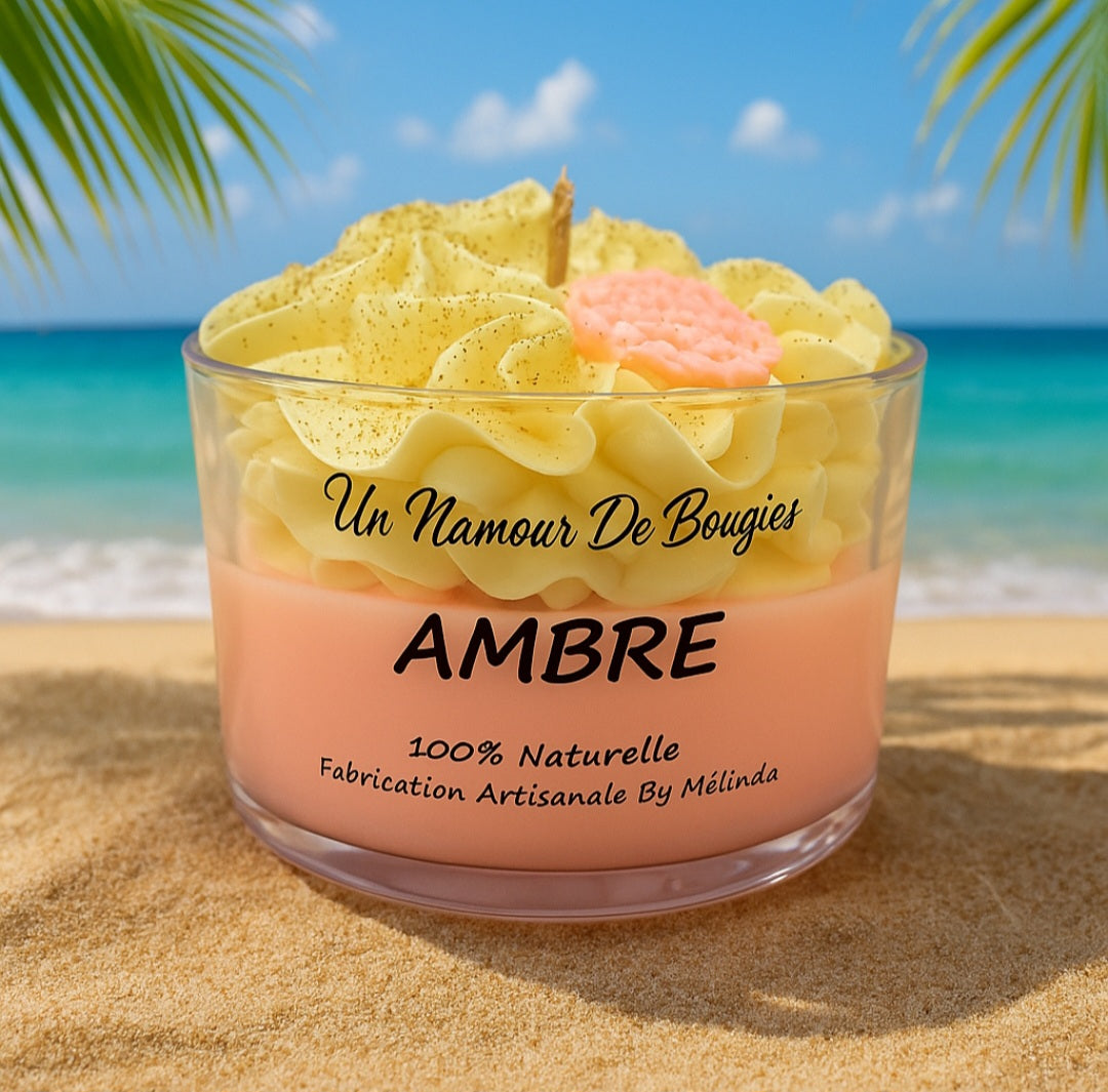 Bougie Gourmande Parfumée AMBRE
